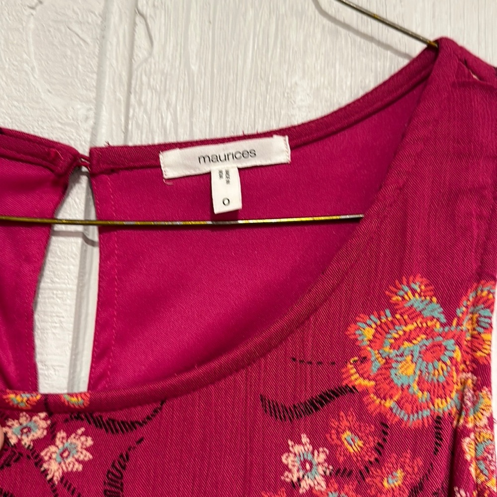 Maurices Pink Flowered Dress - Picture 6 of 8